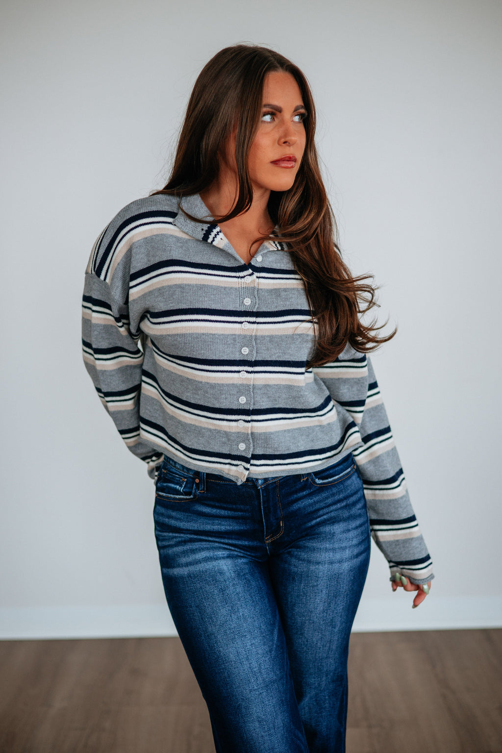 Striped Cardigan